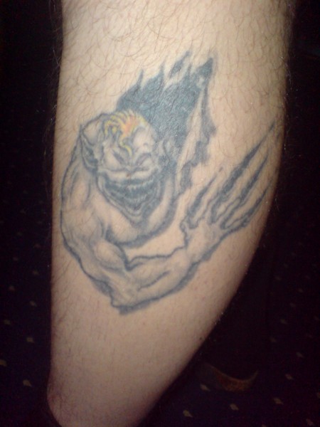 Waden-Tattoo monster