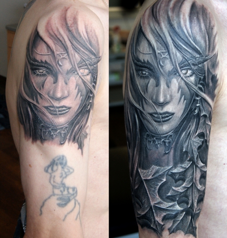 cover up-Tattoo: cover up