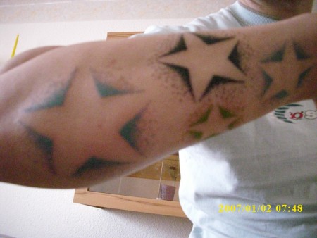 Unterarm mann tattoo sterne Unterarm Tattoo