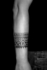 tahiti tattoo, polynesisches tattoo, unterarm bänder
