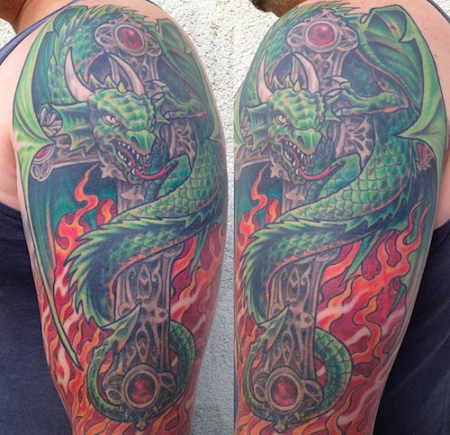 dragon-Tattoo: Dragon by Andy Gally / CH
