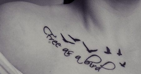 Free as a bird (Schlüsselbein)