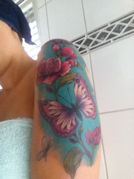 Schmetterlinge an Blumen