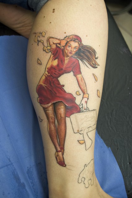 Gil Elvgren in Arbeit