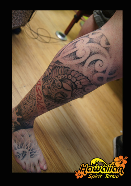 Dotwork-Azteken-Swastika-Trash-Chaosstern