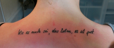 wie es auch sei...