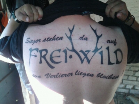 Freiwild tattoo Musikgruppe mit
