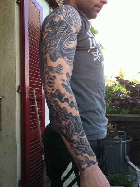 Full Sleeve Black and Grey