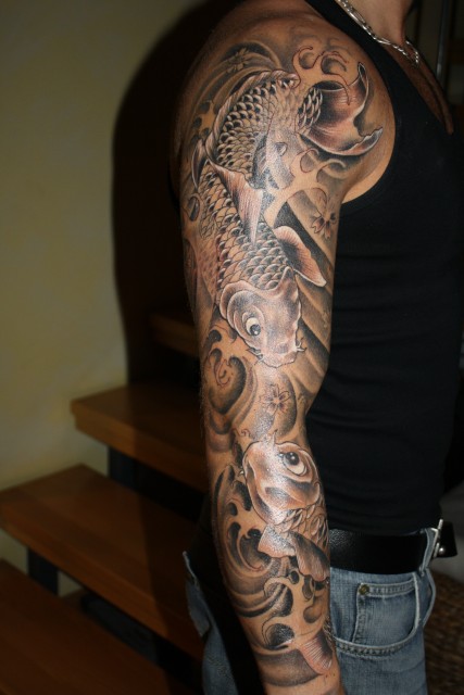 Unterarm tattoo mann schattierung