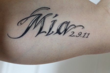 sven.oli Name meiner Tochter Tattoos von TattooBewertung.de