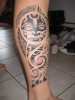 Maori Tattoo auf dem Unterschenkel :-D