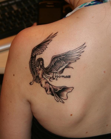Malifan Mein Engel (Erinnerungstattoo für meinen verstorbenen Mann