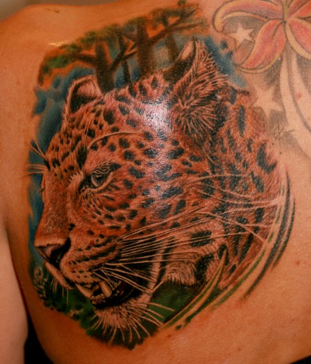 Leopard -Tattoo by Herm