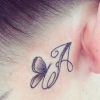 Schmetterling mit Buchstaben A 