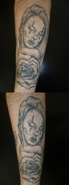 Unterarm Anfang la catrina 
