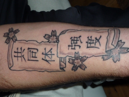 Unterarm Chinesische Zeichen