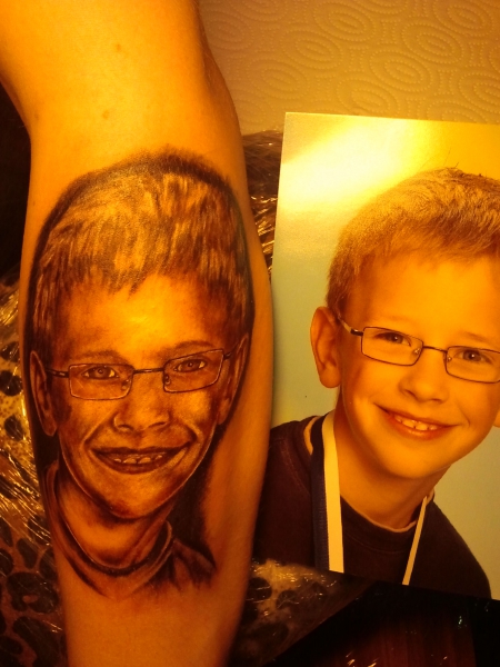 Porträt von dem Sohn meiner Frau