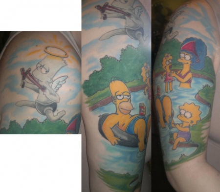 Familienportrait Meine Familie alias The Simpsons 