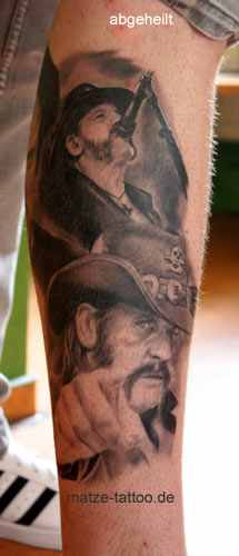 Lemmy Kilmister Porträt & Konzertszene abgeheilt