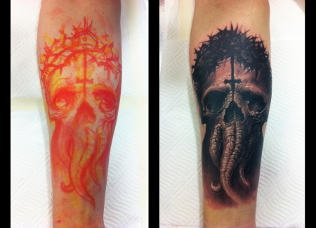 Tentacle - Skull (in Progress) - B'n'G Sleeve