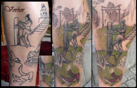 Sleeve Chinesisch (Bildergeschichte zur Legende des Wing Tsun Kung Fu) -in Bearbeitung-