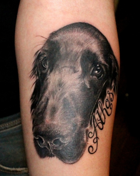 hund-Tattoo: Athos Hund