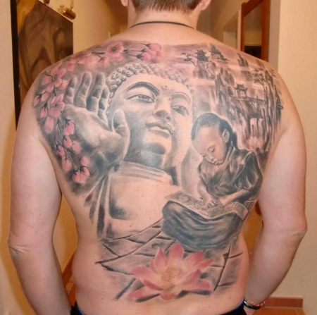 indianer-Tattoo: Mein Buddha - Endlich fertig :)