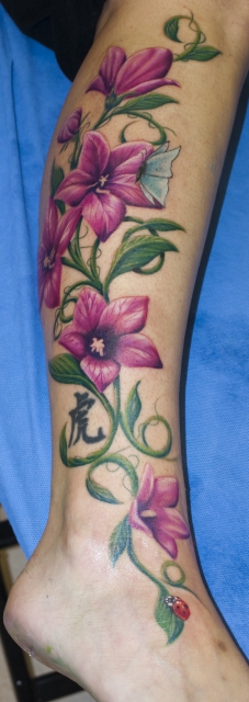 blüten-Tattoo: Ballonblumen By SoFat