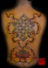 Endloser Knoten, Lotus Blume und Banner