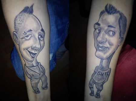 Mein Bruder (rechts) und ich