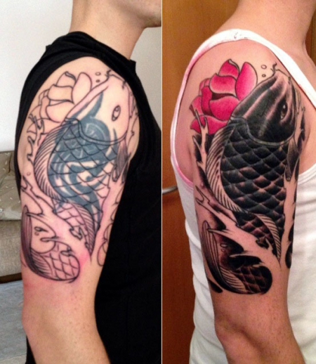 Cover Up Koi Motiv