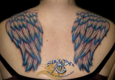 Engelsflügel nacken tattoo ▷ 1001