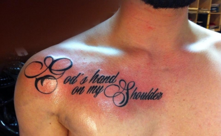 God´s Hand on my Shoulder
