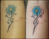 Blume am Handgelenk 