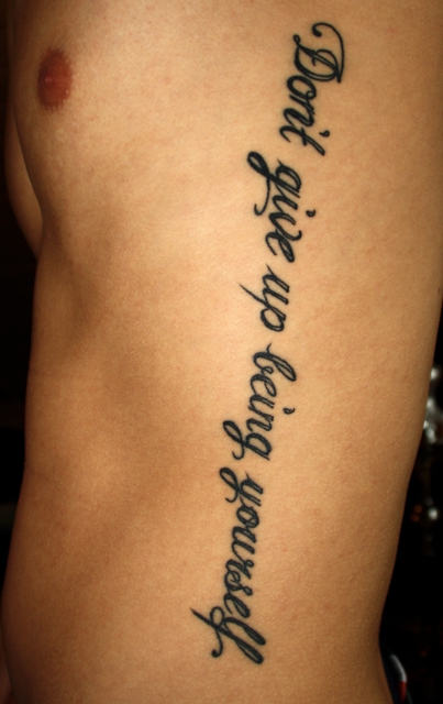 Dont give up being yourself