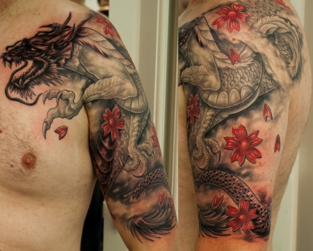 drache-Tattoo: dragon