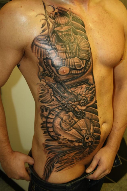 samurai-Tattoo: japanischer samurai