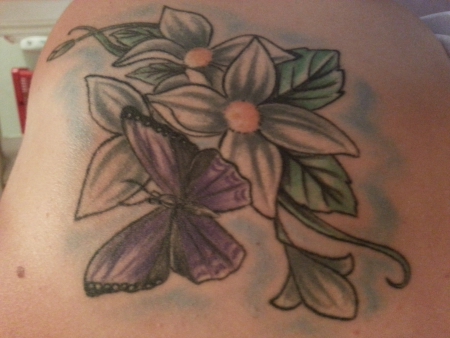 Mein zweites Tattoo, es mussten diesmal Blumen sein :-)