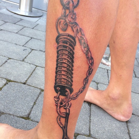 zugfeder,ruckdämpfer aus dem bootsbereich....