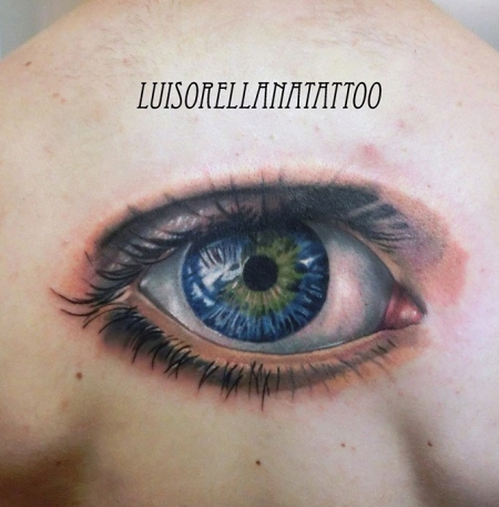 gecko-Tattoo: the eye