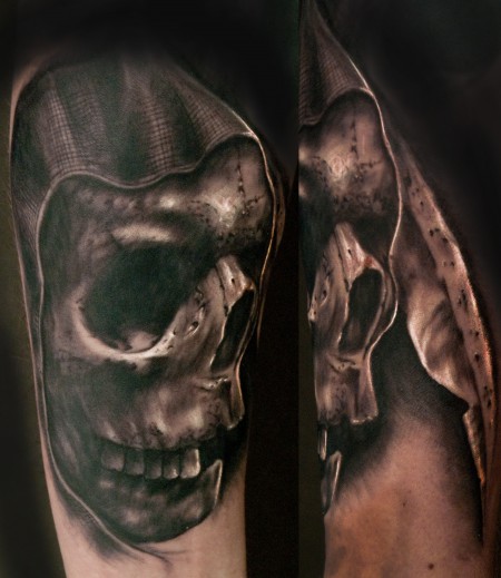 skull-Tattoo: Grimreaper