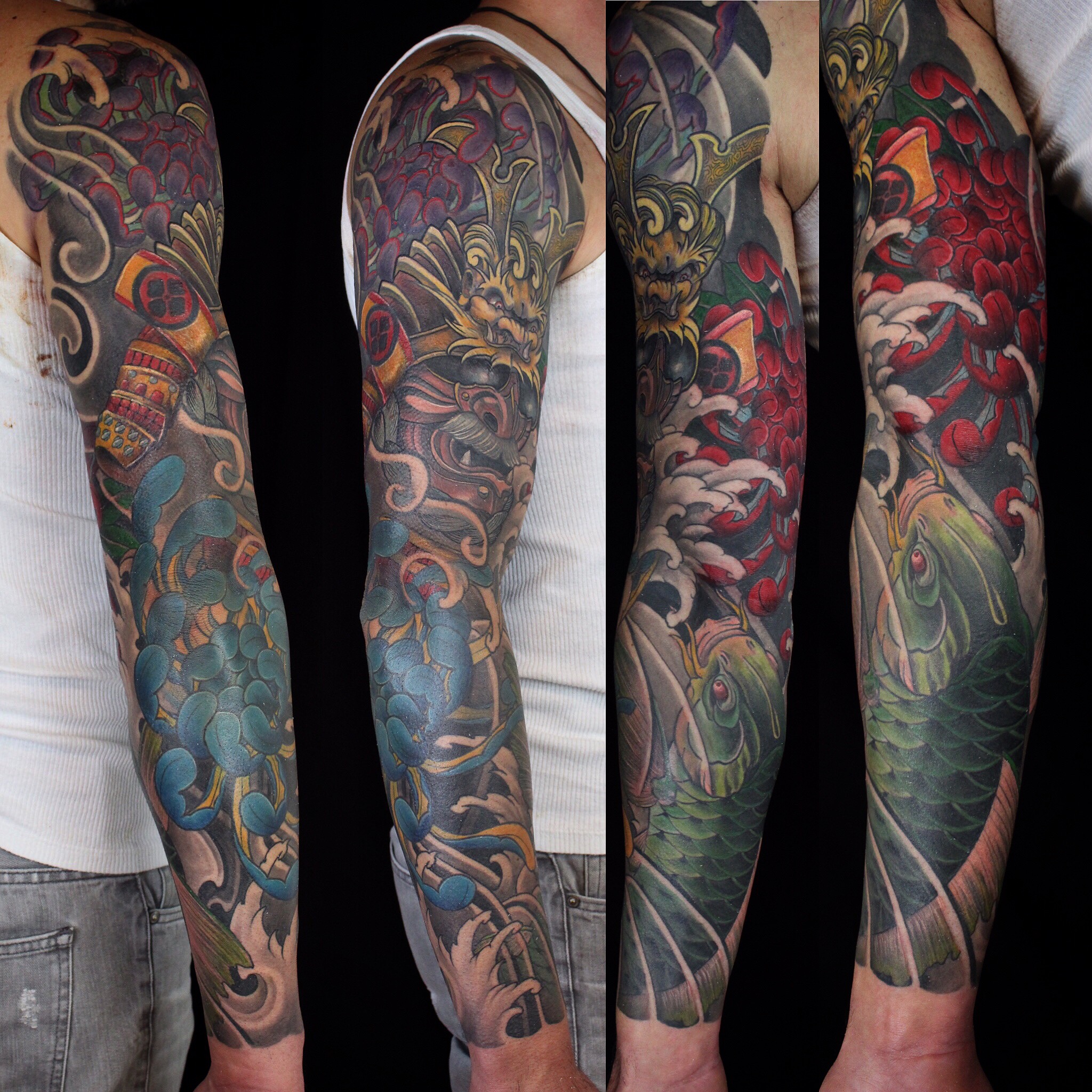 Tattoo männer bunt arm ▷ 1001+