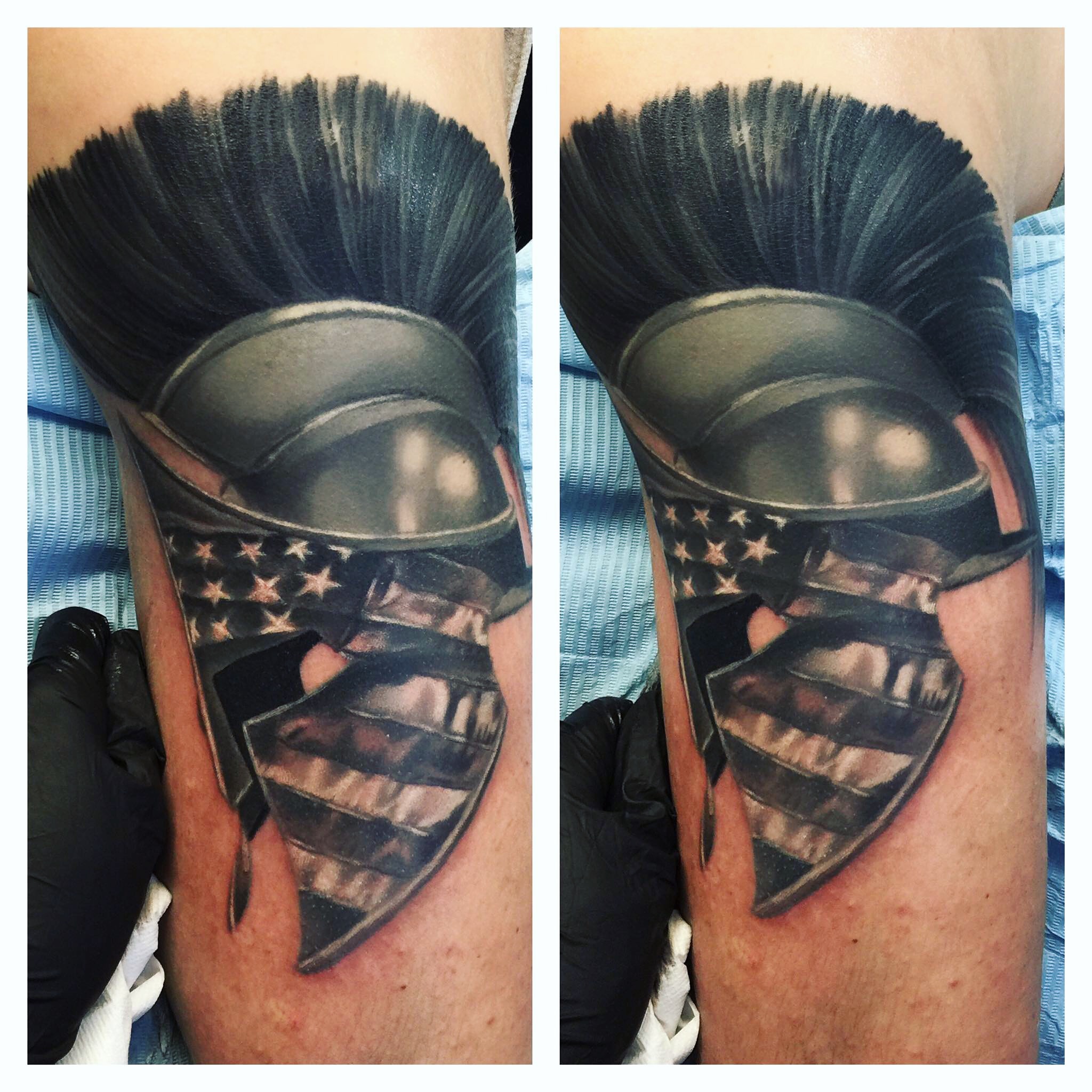 Southinktattoos Sparta Helm Tattoos Von Tattoo Bewertung De