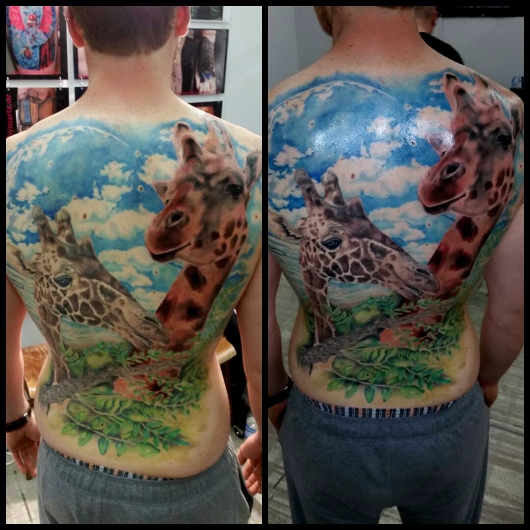 Aztec Giraffe Tattoo