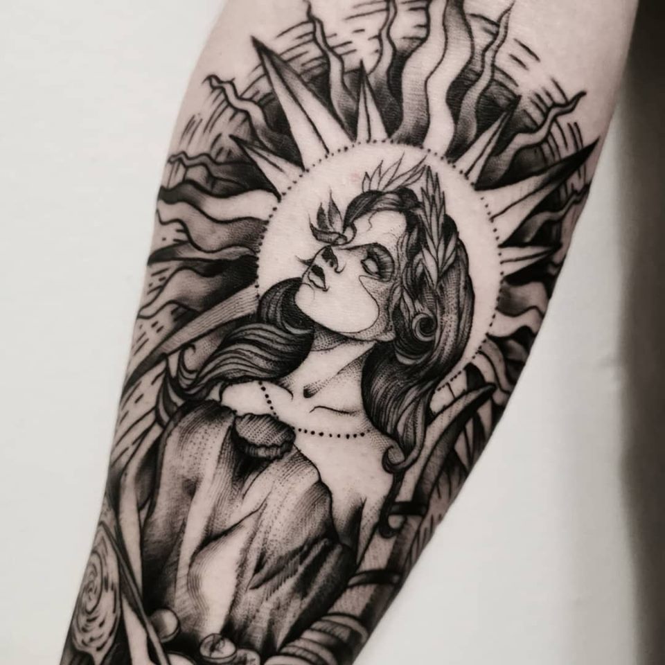 Paul Fris Griechische Gottin Tattoos Von Tattoo Bewertung De