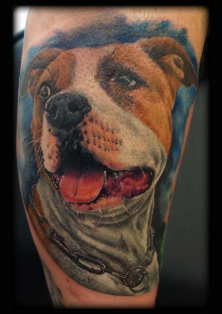 tiger-Tattoo: American Staffordshire Terrier