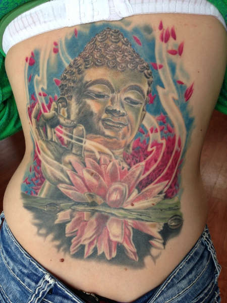 buddha-Tattoo: Cover-up
