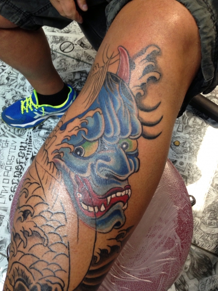 Hannya mit Koi