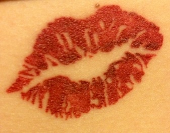 Lippenstiftabdruck