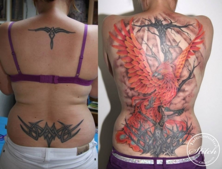 phoenix-Tattoo: Phoenix fertig
